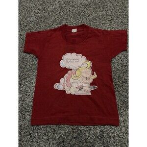 vintage 70s BEETLE BAILEY Toddler 2T-4 Granma Loves me Shirt cartoon Trixie Red